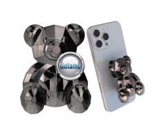 Klijuojamas laikiklis telefonui ShinyBear juodos spalvos Klijuojamas laikiklis telefonui ShinyBear juodos spalvos