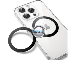 Matalinė plokštelė MagSafe Ring žiedas magnetiniams telefonų laikikliams 55 mm juodos spalvos