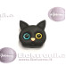 Laikikliai ir stovai telefonams - Pop Socket Kitty Black klijuojamas laikiklis telefonui