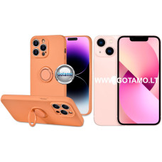 Apple iPhone 13 mini dėklai ir apsauginiai stiklai - B-Hold Plus dėklas nugarėlė Apple iPhone 13 mini telefonui oranžinės spalvos