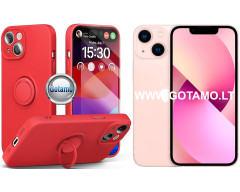 B-Hold Plus dėklas nugarėlė Apple iPhone 13 mini telefonui raudonos spalvos