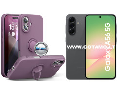 B-Hold Plus dėklas nugarėlė Samsung Galaxy A56 telefonui violetinės spalvos