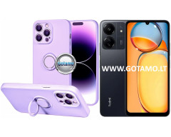 B-Hold Plus dėklas nugarėlė Xiaomi Redmi 13C, Xiaomi Redmi 13C 5G, Xiaomi Poco C65 telefonams levandų violetinės spalvos