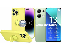 B-Hold Plus dėklas nugarėlė Xiaomi Redmi Note 13 4G telefonui citruso geltonos spalvos