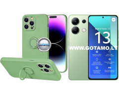 B-Hold Plus dėklas nugarėlė Xiaomi Redmi Note 13 4G telefonui mačos žalios spalvos