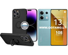 B-Hold Plus dėklas nugarėlė Xiaomi Redmi Note 13 5G telefonui juodos spalvos