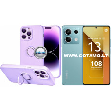 B-Hold Plus dėklas nugarėlė Xiaomi Redmi Note 13 5G telefonui levandų violetinės spalvos
