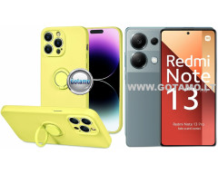 B-Hold Plus dėklas nugarėlė Xiaomi Redmi Note 13 Pro 4G, Xiaomi Poco M6 Pro telefonams citruso geltonos spalvos