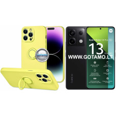 B-Hold Plus dėklas nugarėlė Xiaomi Redmi Note 13 Pro 5G, Xiaomi Poco X6 telefonams citruso geltonos spalvos