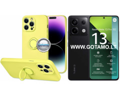 B-Hold Plus dėklas nugarėlė Xiaomi Redmi Note 13 Pro 5G, Xiaomi Poco X6 telefonams citruso geltonos spalvos