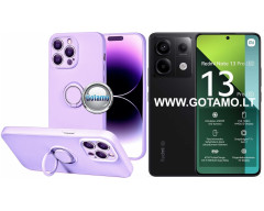 B-Hold Plus dėklas nugarėlė Xiaomi Redmi Note 13 Pro 5G, Xiaomi Poco X6 telefonams levandų violetinės spalvos