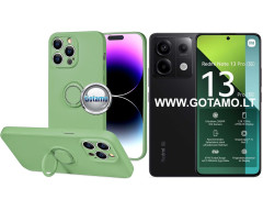 B-Hold Plus dėklas nugarėlė Xiaomi Redmi Note 13 Pro 5G, Xiaomi Poco X6 telefonams mačos žalios spalvos