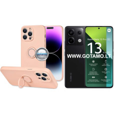 B-Hold Plus dėklas nugarėlė Xiaomi Redmi Note 13 Pro 5G, Xiaomi Poco X6 telefonams šviesiai oranžinės spalvos