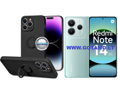 B-Hold Plus dėklas nugarėlė Xiaomi Redmi Note 14 5G telefonui juodos spalvos