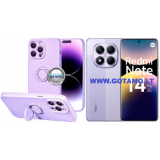 B-Hold Plus dėklas nugarėlė Xiaomi Redmi Note 14 Pro 5G, Xiaomi Poco X7 telefonams levandų violetinės spalvos
