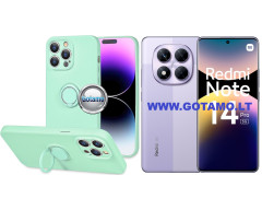B-Hold Plus dėklas nugarėlė Xiaomi Redmi Note 14 Pro 5G, Xiaomi Poco X7 telefonams mėtinės spalvos
