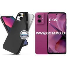 Motorola Moto G54, Motorola Moto G55, Motorola Moto G64 dėklai ir apsauginiai stiklai - B-matte dėklas nugarėlė Motorola Moto G54, Motorola Moto G55, Motorola Moto G64 telefonams juodos spalvos