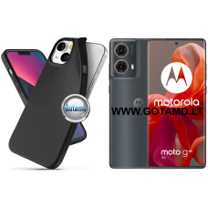B-matte dėklas nugarėlė Motorola Moto G85 mobiliajam telefonui juodos spalvos