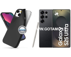 B-matte dėklas nugarėlė Samsung Galaxy S25 Ultra telefonui juodos spalvos