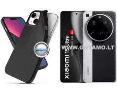 B-matte dėklas nugarėlė Xiaomi 15 Ultra telefonui juodos spalvos