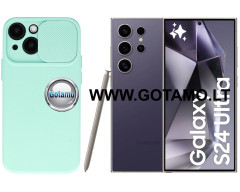 B-Private dėklas nugarėlė Samsung Galaxy S24 Ultra mobiliajam telefonui mėtinės spalvos