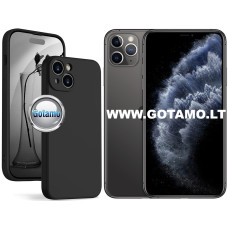 B-Soft Plus dėklas nugarėlė Apple iPhone 11 Pro Max telefonui juodos spalvos
