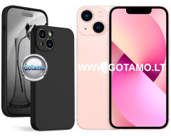 B-Soft Plus dėklas nugarėlė Apple iPhone 13 mini telefonui juodos spalvos