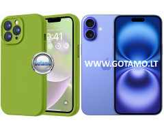 B-Soft Plus dėklas nugarėlė Apple iPhone 16 Plus telefonui alyvuogių žalios spalvos