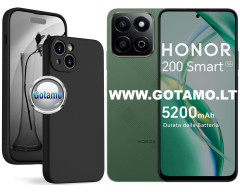 B-Soft Plus dėklas nugarėlė Honor 200 Smart, Honor X7c, Honor Play 60 Plus telefonams juodos spalvos