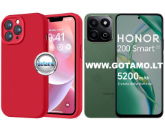 B-Soft Plus dėklas nugarėlė Honor 200 Smart, Honor X7c, Honor Play 60 Plus telefonams raudonos spalvos