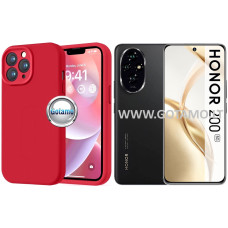 B-Soft Plus dėklas nugarėlė Honor 200 telefonui raudonos spalvos