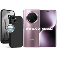 B-Soft Plus dėklas nugarėlė Honor Magic 7 Lite, Honor X9c, Honor X60 Pro telefonams juodos spalvos