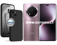 B-Soft Plus dėklas nugarėlė Honor Magic 7 Lite, Honor X9c, Honor X60 Pro telefonams juodos spalvos