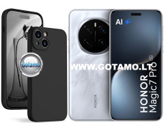 B-Soft Plus dėklas nugarėlė Honor Magic 7 Pro telefonui juodos spalvos