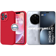 B-Soft Plus dėklas nugarėlė Honor Magic 7 Pro telefonui raudonos spalvos