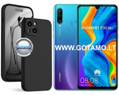 B-Soft Plus dėklas nugarėlė Huawei P30 Lite telefonui juodos spalvos