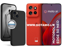 B-Soft Plus dėklas nugarėlė Motorola Edge 50 Neo telefonui juodos spalvos