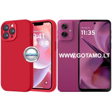 B-Soft Plus dėklas nugarėlė Motorola Moto G54, Motorola Moto G55, Motorola Moto G64 telefonams raudonos spalvos
