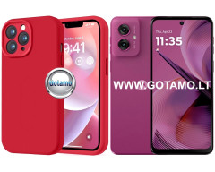 B-Soft Plus dėklas nugarėlė Motorola Moto G54, Motorola Moto G55, Motorola Moto G64 telefonams raudonos spalvos