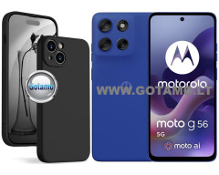 B-Soft Plus dėklas nugarėlė Motorola Moto G56 telefonui juodos spalvos