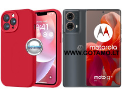 B-Soft Plus dėklas nugarėlė Motorola Moto G85 telefonui raudonos spalvos