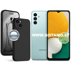 B-Soft Plus dėklas nugarėlė Samsung Galaxy A13 5G, Samsung Galaxy A04s telefonams juodos spalvos