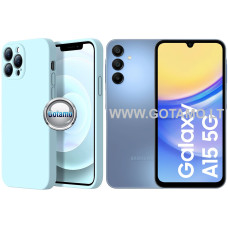 B-Soft Plus dėklas nugarėlė Samsung Galaxy A15, Samsung Galaxy A15 5G telefonams žydros spalvos