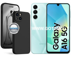 B-Soft Plus dėklas nugarėlė Samsung Galaxy A16, Samsung Galaxy A16 5G telefonams juodos spalvos