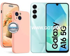 B-Soft Plus dėklas nugarėlė Samsung Galaxy A16, Samsung Galaxy A16 5G telefonams šviesiai oranžinės spalvos