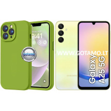 B-Soft Plus dėklas nugarėlė Samsung Galaxy A25 mobiliajam telefonui alyvuogių žalios spalvos