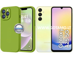 B-Soft Plus dėklas nugarėlė Samsung Galaxy A25 mobiliajam telefonui alyvuogių žalios spalvos