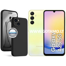 B-Soft Plus dėklas nugarėlė Samsung Galaxy A25 mobiliajam telefonui juodos spalvos
