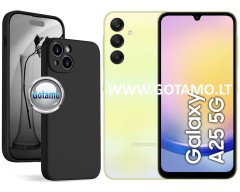 B-Soft Plus dėklas nugarėlė Samsung Galaxy A25 mobiliajam telefonui juodos spalvos