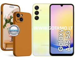 B-Soft Plus dėklas nugarėlė Samsung Galaxy A25 mobiliajam telefonui karamelės spalvos